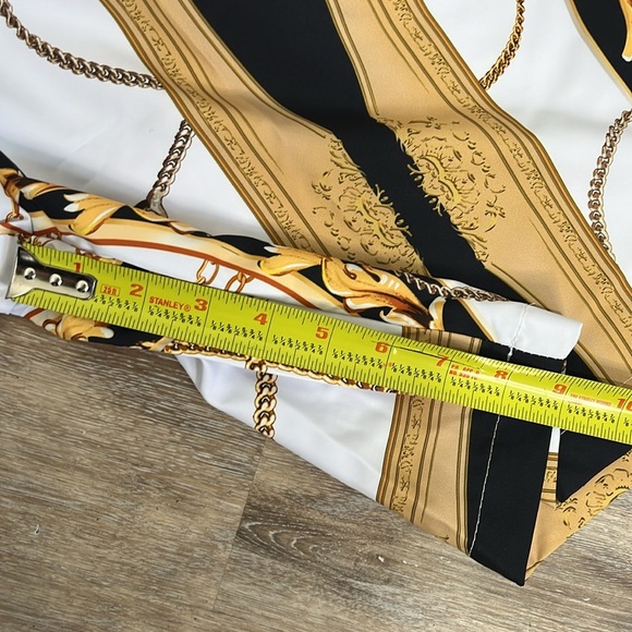 Shein Men's Manfinity Chain Print Shirt & Short Set Size XXL Resortwear Vacation - Picture 13 of 16